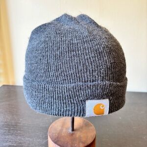 Carhartt grey knitted beanie hat